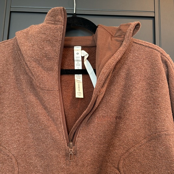 EUC Lululemon Looped Terry Fleece Half-Zip Hoodie - Picture 6 of 12